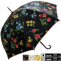 晴雨兼用 花柄ジャンプ傘