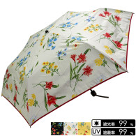 晴雨兼用 花柄折畳み傘