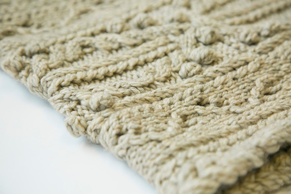 杢糸（もくいと）を使ってスヌードを作りたい。