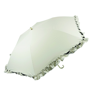 晴雨兼用 軽量スリム三段折り畳み傘 / フリル